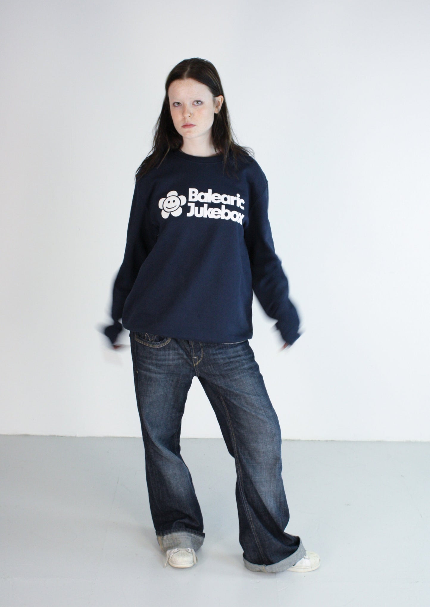 Balearic Jukebox Revival Navy Sweatshirt
